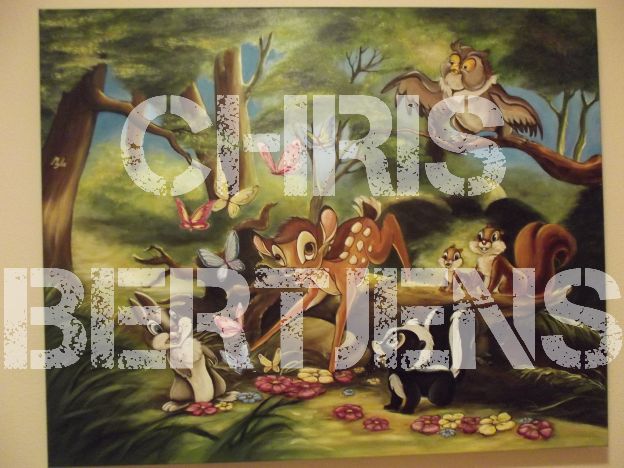 Bambi in het bos 100x80